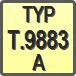Piktogram - Typ: T.9883-A
